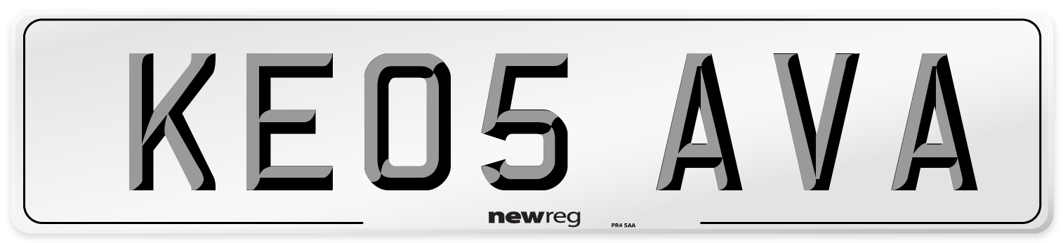 KE05 AVA Number Plate from New Reg